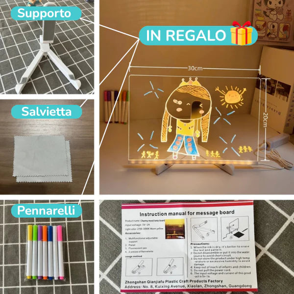 Educakids™ Lavagnetta luminosa a LED